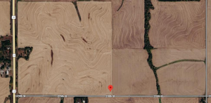 aerial view of howard farms plot