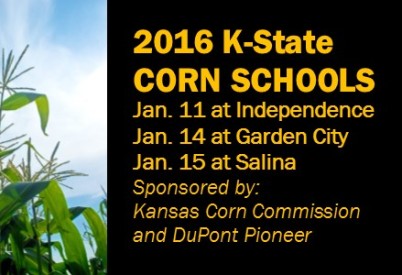 Corn Schools Jan. 11, 14 and 15 at Independence, Garden City & Salina