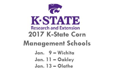 K-State Corn Management Schools scheduled for Jan. 2017